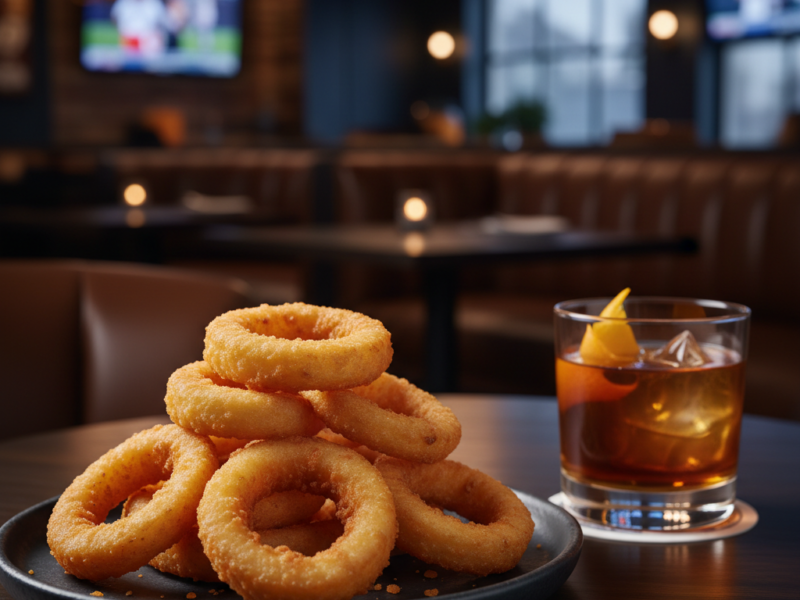 Beer-Battered Fried Onion Rings at 404 Sports Bar and Grill Southlake Mall Morrow GA