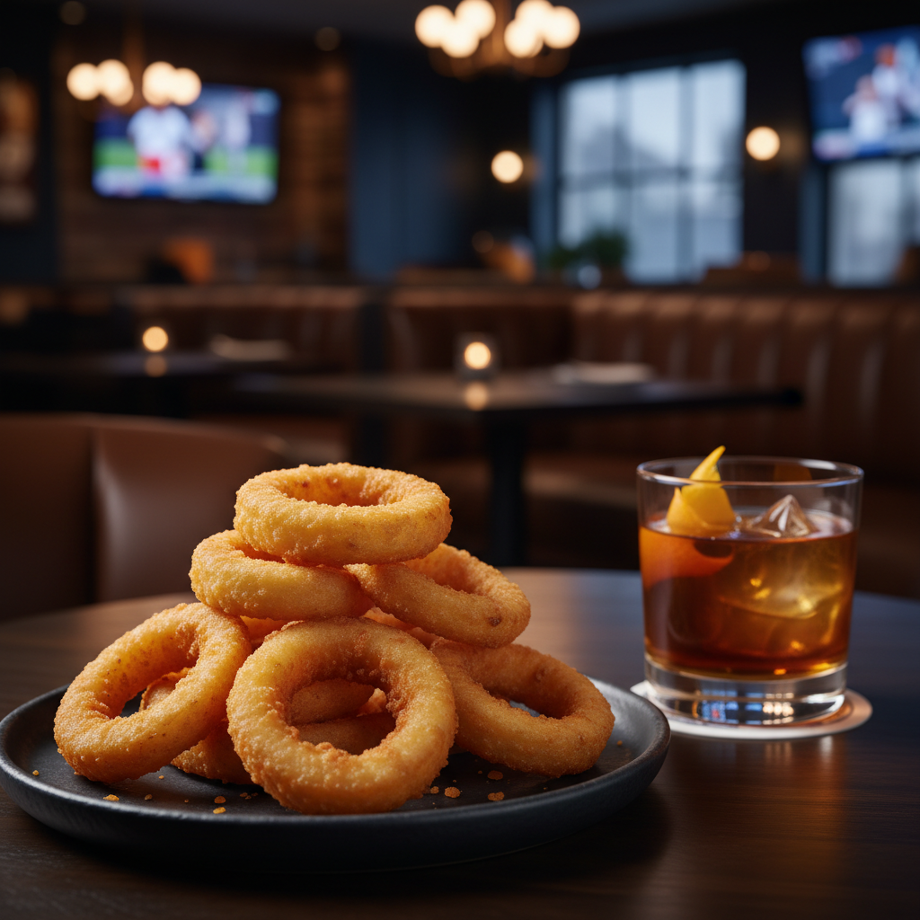 Beer-Battered Fried Onion Rings at 404 Sports Bar and Grill Southlake Mall Morrow GA
